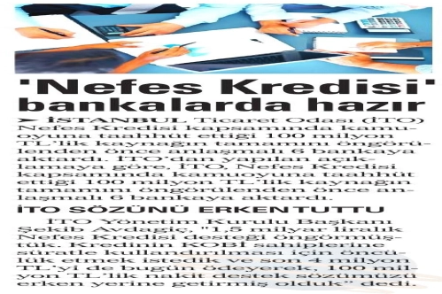 'Nefes Kredisi' bankalarda hazır