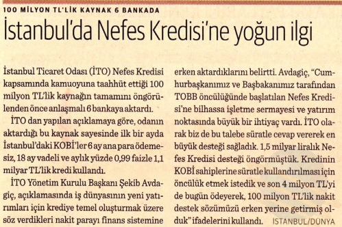 İstanbul'da Nefes Kredisi'ne yoğun ilgi