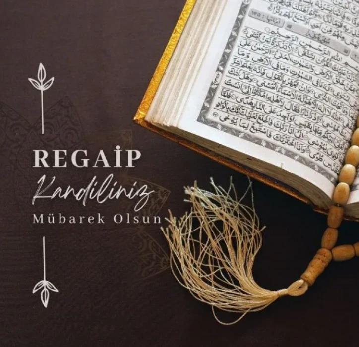 Resimli Regaip Kandili mesajları 2025: Kısa, uzun, anlamlı ve dualı kandil sözleri