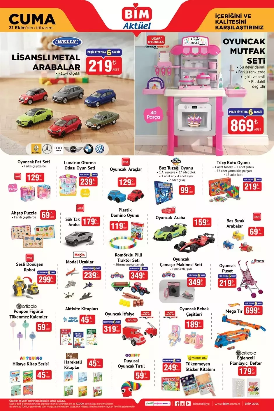 BİM KATALOĞU 31 EKİM AKTÜEL ÜRÜNLERİ| BİM’de bu hafta hangi ürünler var?