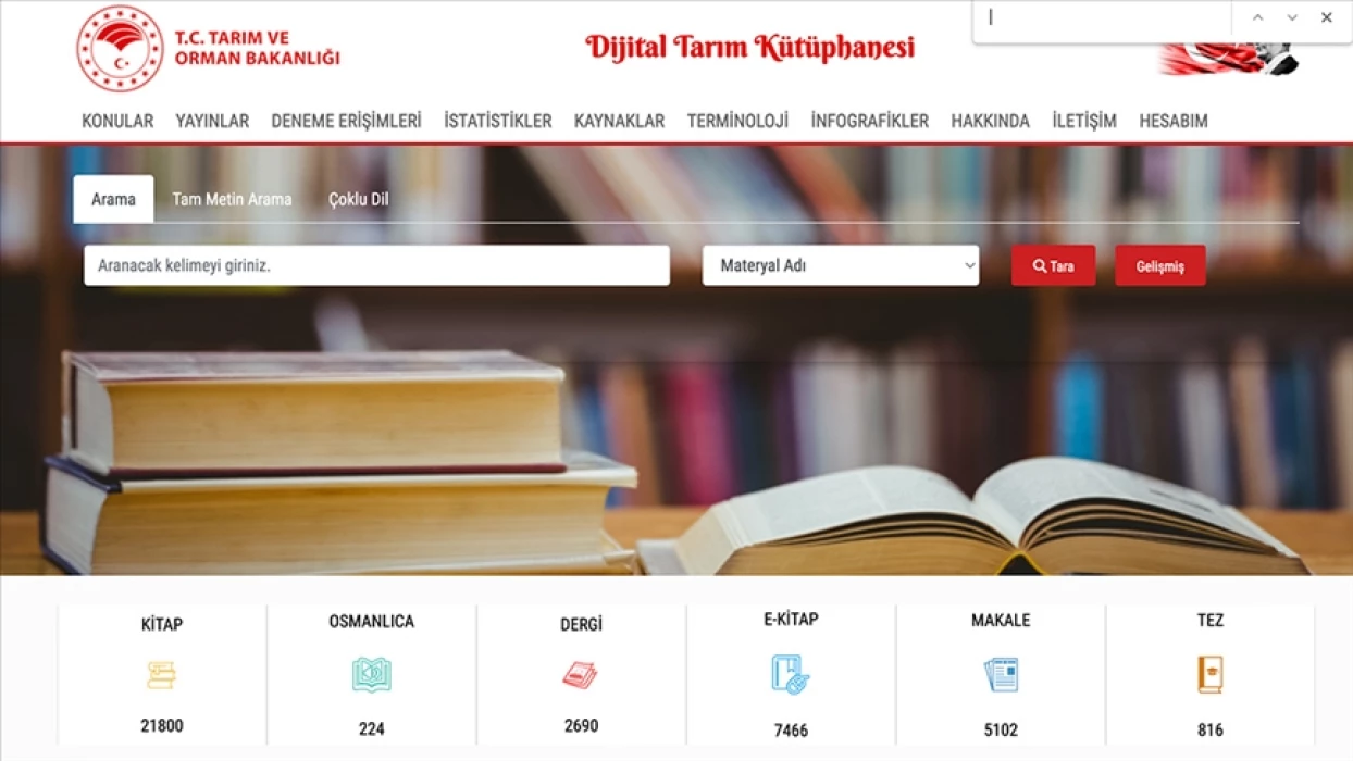 Tarım ve Orman Bakanlığı’nın ‘dijital kütüphanesi’ 25 bin üyeye ulaştı