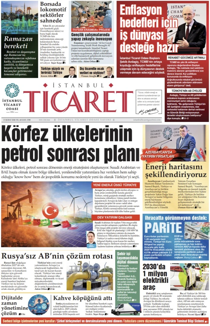 İstanbul Ticaret Gazetesi'nin 3398. sayısı yayımlandı!