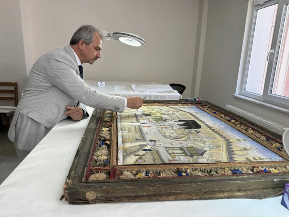 Kabe'nin 200 yıllık tasviri Topkapı Sarayı'ndan gün yüzüne çıktı