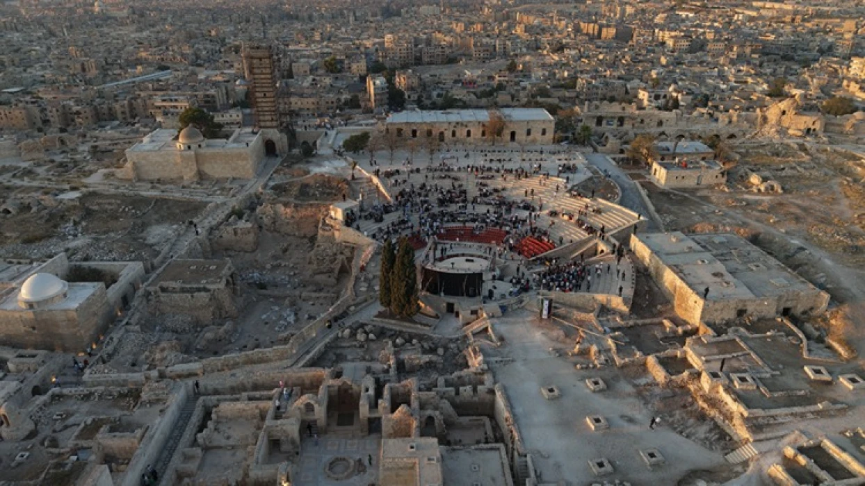 Restorasyonu tamamlanan Halep Kalesi ziyarete açıldı