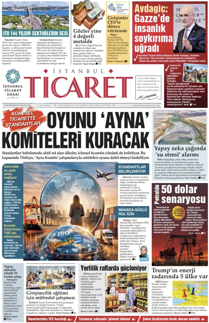 İstanbul Ticaret Gazetesi'nin 3394. sayısı yayımlandı!