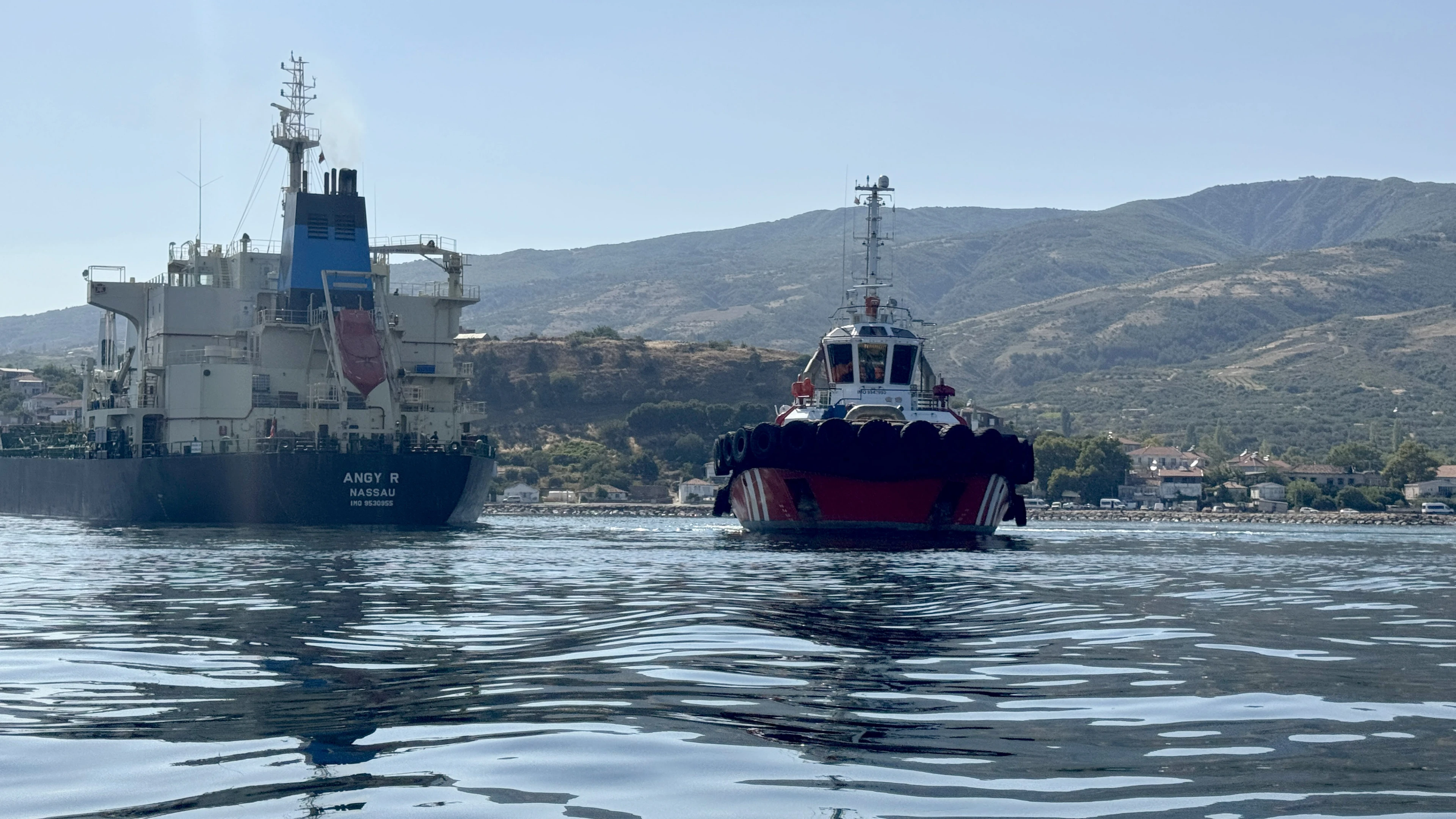 Tekirdağ'da gemi karaya oturdu! İncelemeler başladı