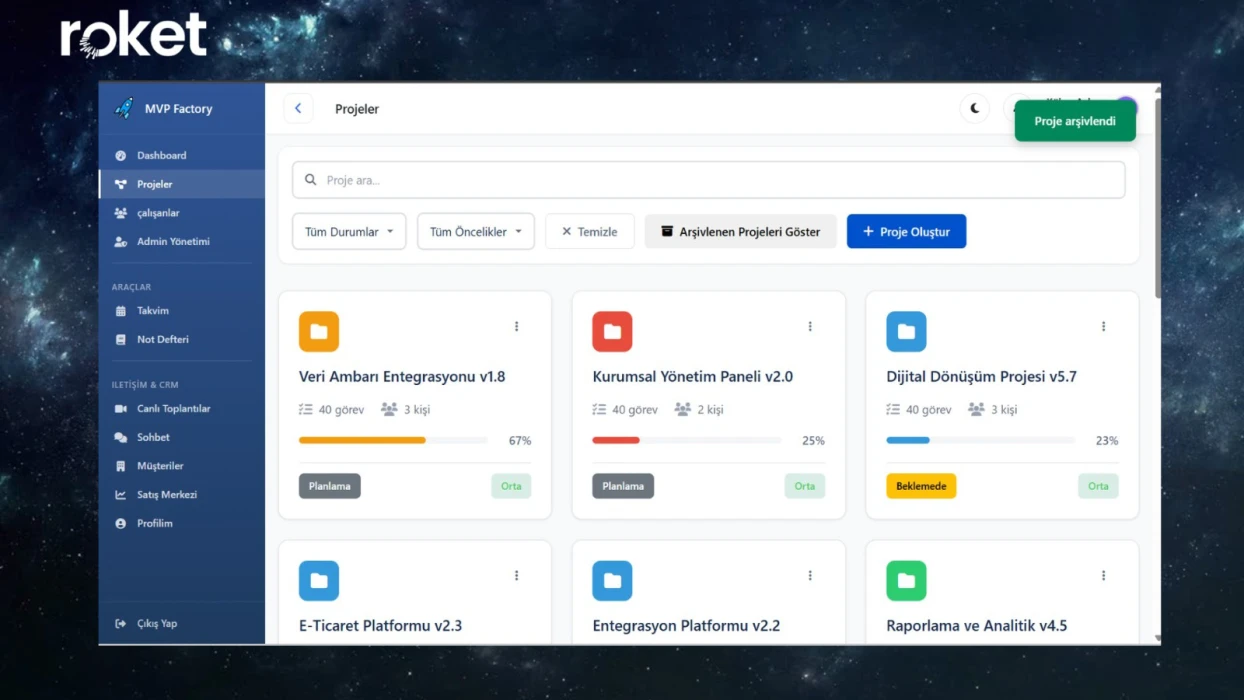 Tek platformda roket hızıyla dijital dönüşüm