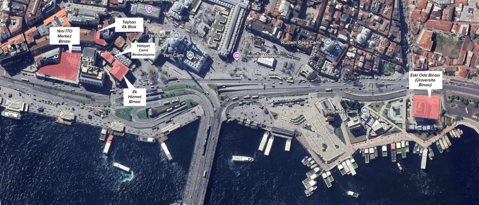 İstanbul’un kalbi Eminönü’ne İTO’dan 5 yeni eser