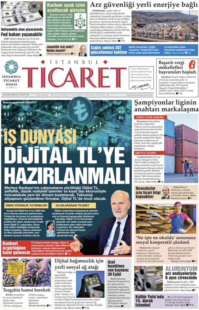 İstanbul Ticaret Gazetesi'nin 3378. sayısı yayımlandı!