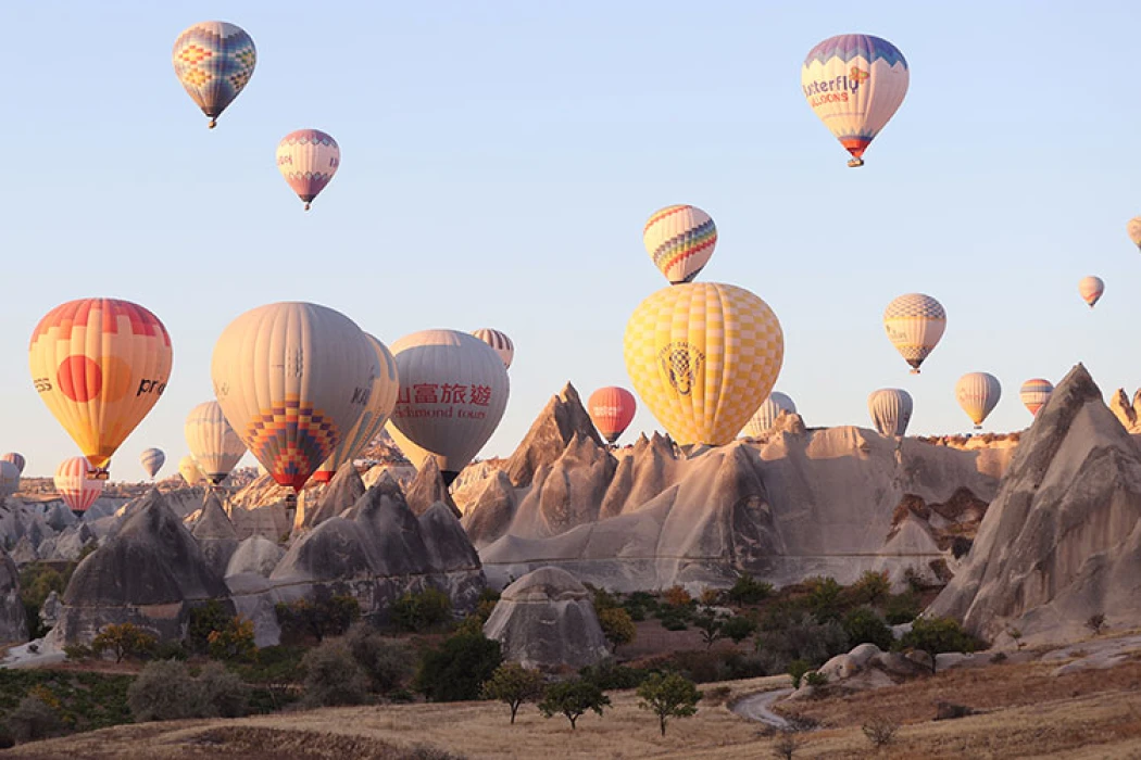 Çinli turistler 'Altın Hafta' tatilinde Kapadokya'yı hareketlendirdi