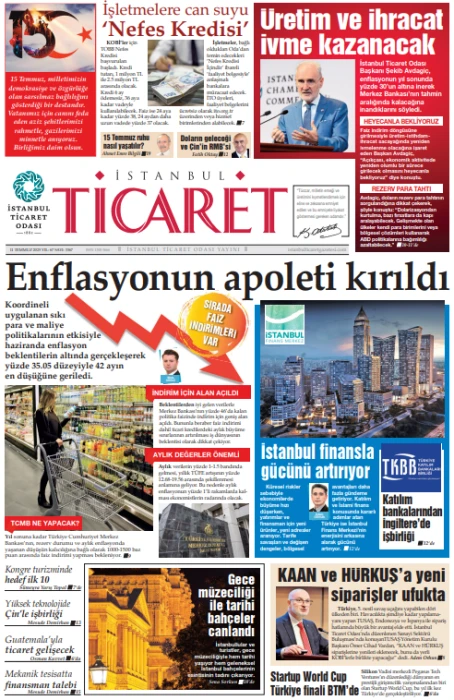 İstanbul Ticaret Gazetesi'nin 3367. sayısı yayımlandı!