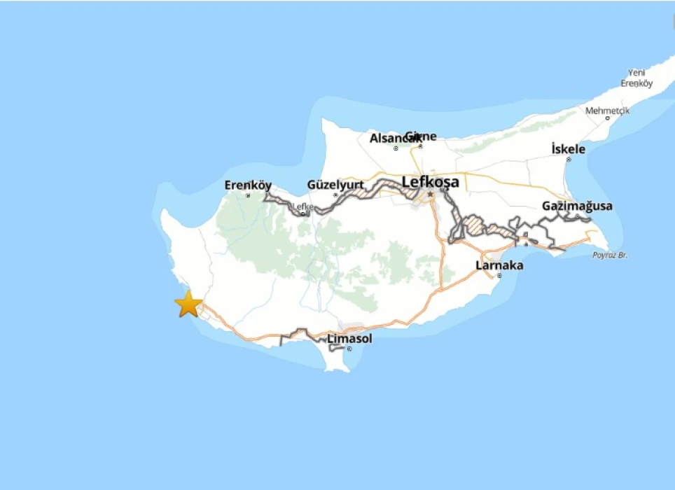 SON DAKİKA: Deprem mi oldu! Güney Kıbrıs'ta 5,4'lük deprem meydana geldi