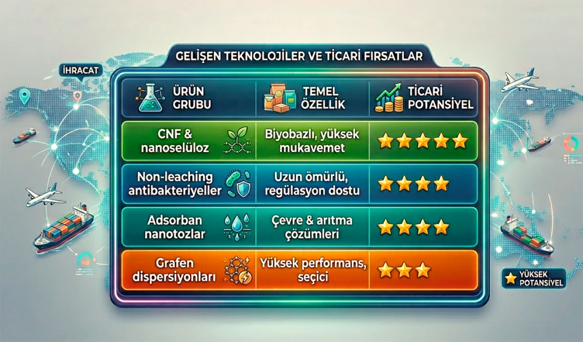 Kimyevi maddelerde nano teknolojili ürünlerle ticaret hacmi artacak