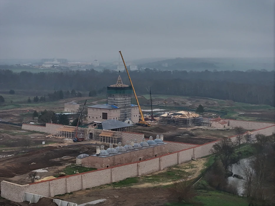 İhyası süren Edirne Sarayı'ndaki hummalı çalışmalar devam ediyor