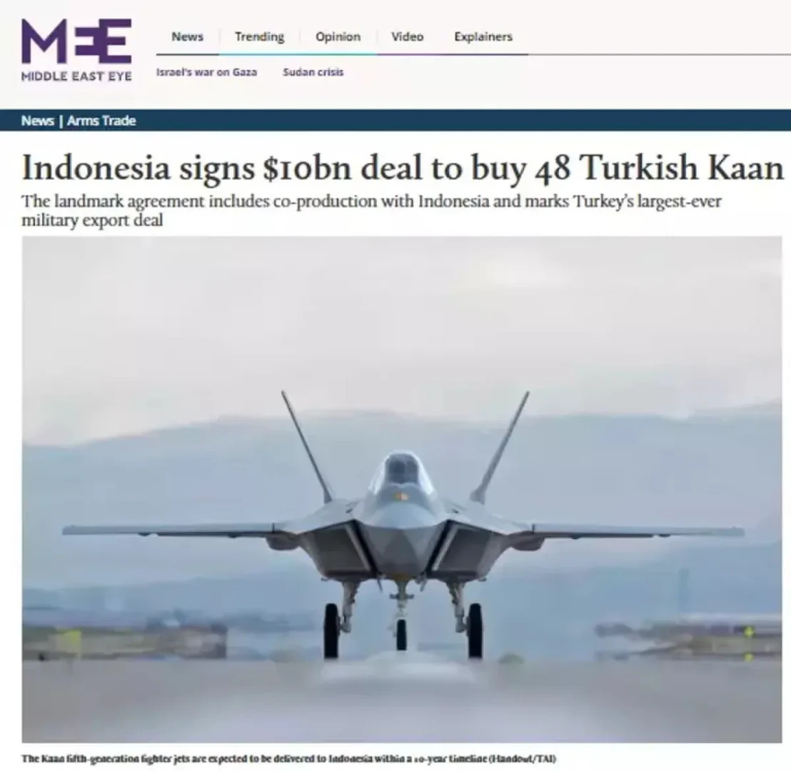 Milli muharip uçak KAAN'ın tarihi ihracat başarısı dünya basınında