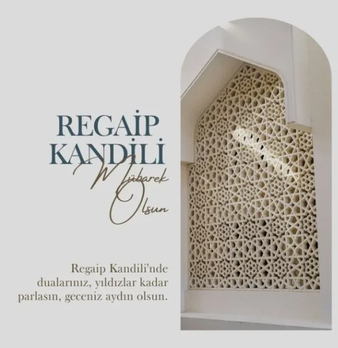 Resimli Regaip Kandili mesajları 2025: Kısa, uzun, anlamlı ve dualı kandil sözleri