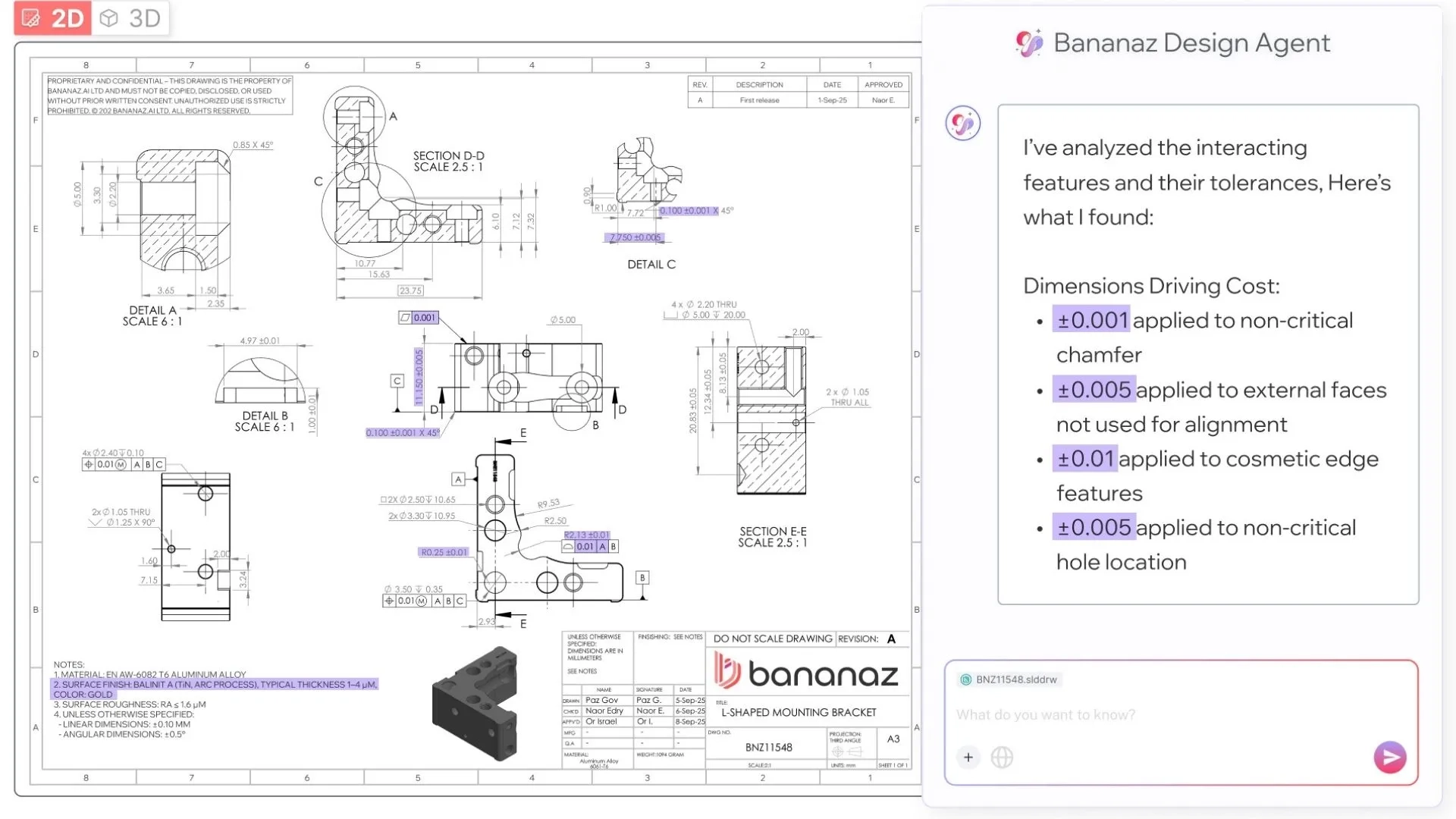 Makine mühendislerine özel yapay zeka: Bananaz ‘Tasarım Aracısı’nı tanıttı