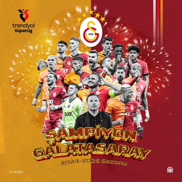 Galatasaray Süper Lig tarihinde 5 yıldız takan ilk takım oldu