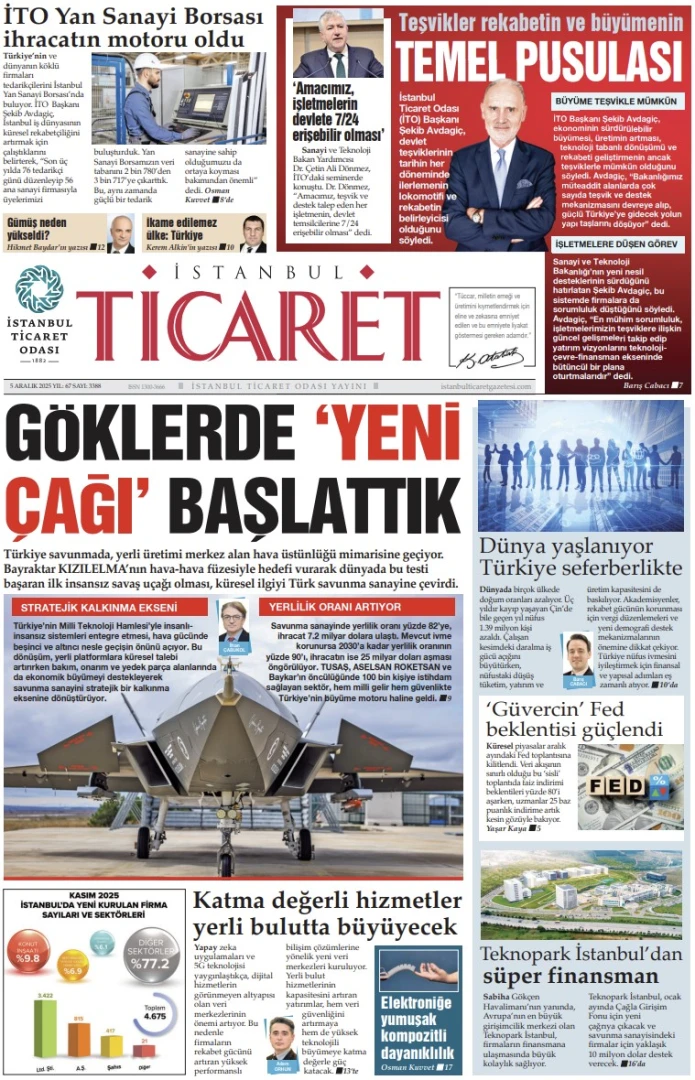İstanbul Ticaret Gazetesi'nin 3388. sayısı yayımlandı!