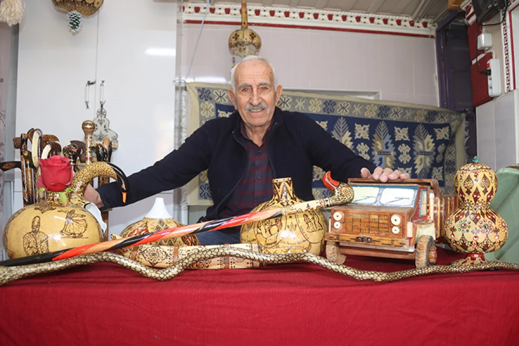 Türk kültürüne ait motifler, Hasan ustanın 29 yıllık emeğine ilham veriyor