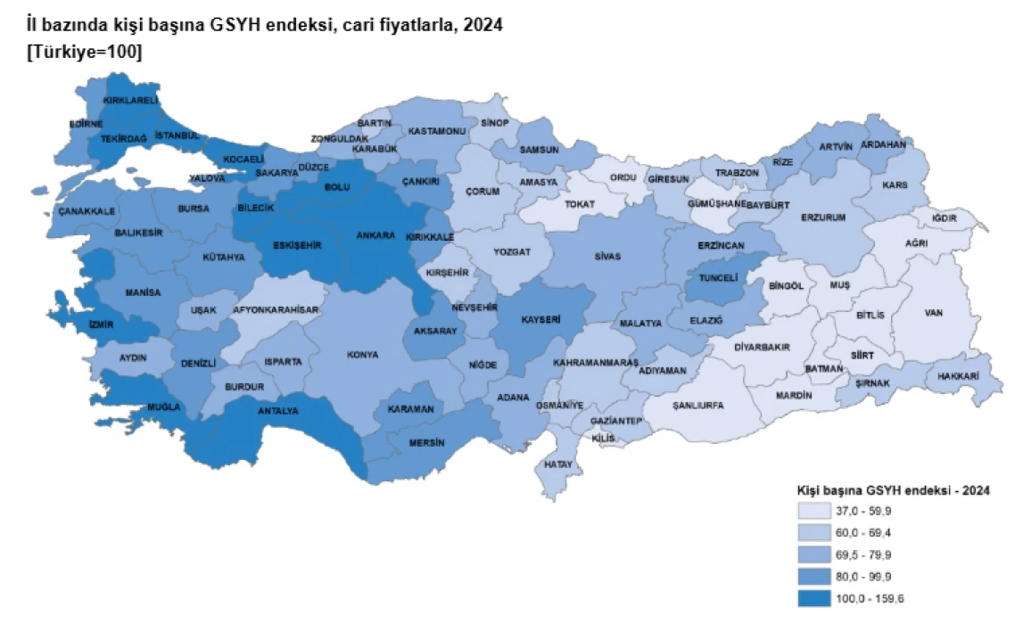 Kişi başı gelirin en yüksek olduğu iller belli oldu: Ekonominin lokomotifi İstanbul