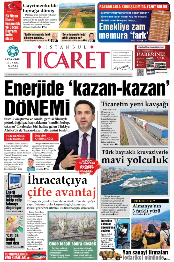 İstanbul Ticaret Gazetesi'nin 3356.sayısı yayımlandı!