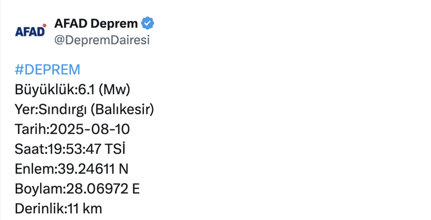 DEPREM Mİ OLDU SON DAKİKA: Balıkesir 6.1 ile sallandı! İstanbul’da da hissedildi