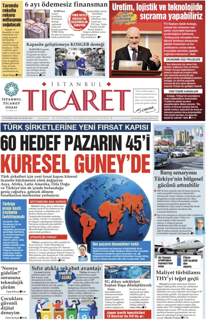 İstanbul Ticaret Gazetesi'nin 3413. sayısı yayımlandı!