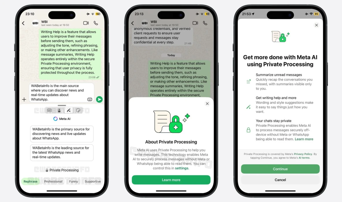 WhatsApp iOS’a yapay zekalı ‘Yazma Yardımı’