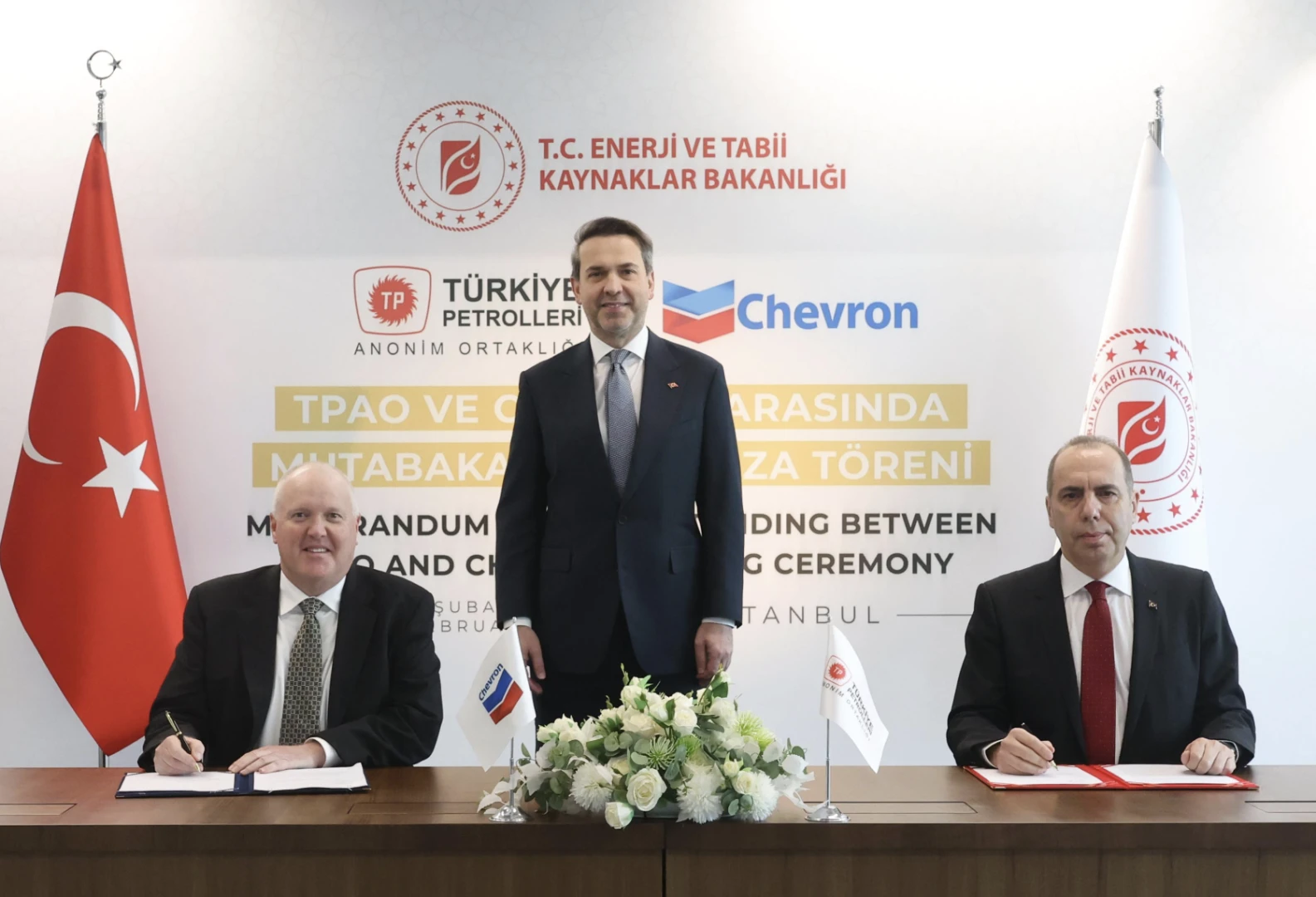 Enerjide uluslararası açılım: TPAO ile Chevron mutabakat zaptı imzaladı