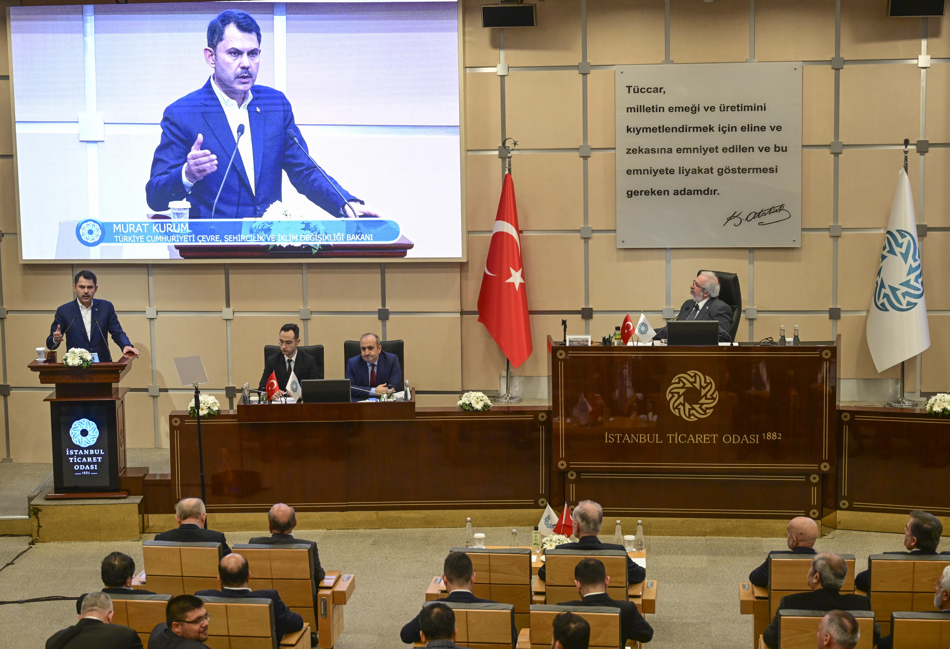 Bakan Murat Kurum, İTO Meclis Toplantısı'nda konuştu