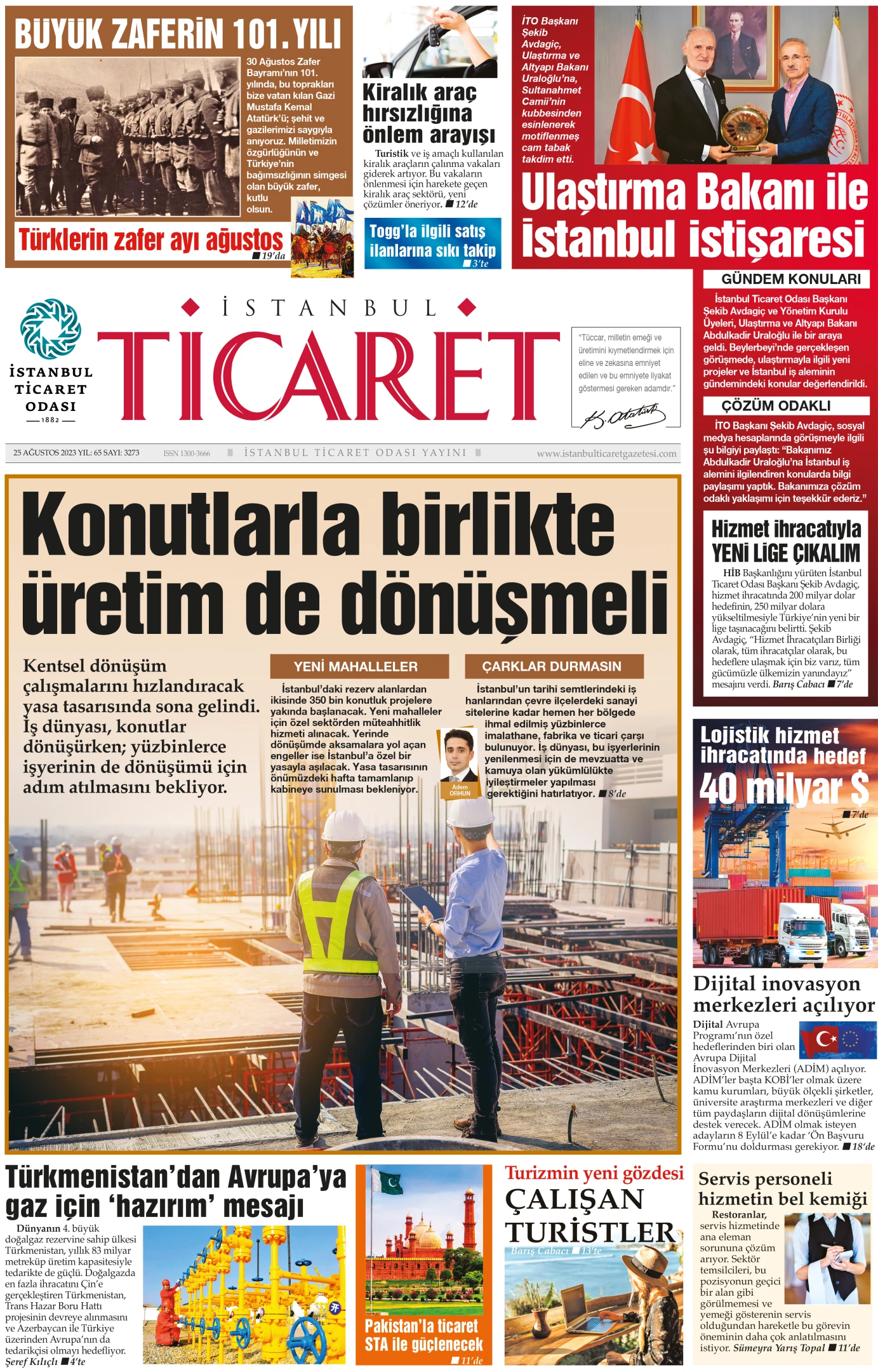 İstanbul Ticaret’in 3273’üncü sayısı çıktı