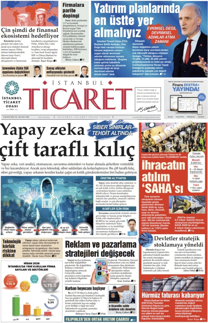 İstanbul Ticaret Gazetesi'nin 3409. sayısı yayımlandı!