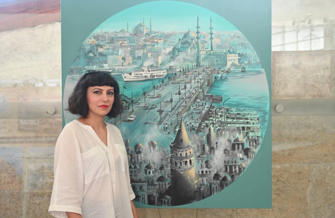 İstanbul'u gerçekten soyuta tuvale yansıtıyorlar