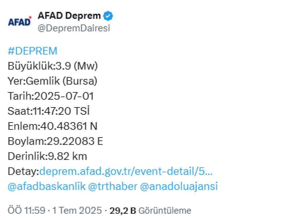 DEPREM SON DAKİKA | İstanbul'da deprem! Büyüklüğü kaç? Bursa ve Yalova da hissetti...