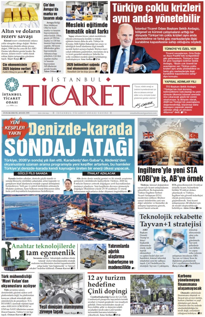 İstanbul Ticaret Gazetesi'nin 3395. sayısı yayımlandı!