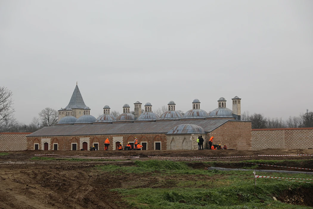 İhyası süren Edirne Sarayı'ndaki hummalı çalışmalar devam ediyor