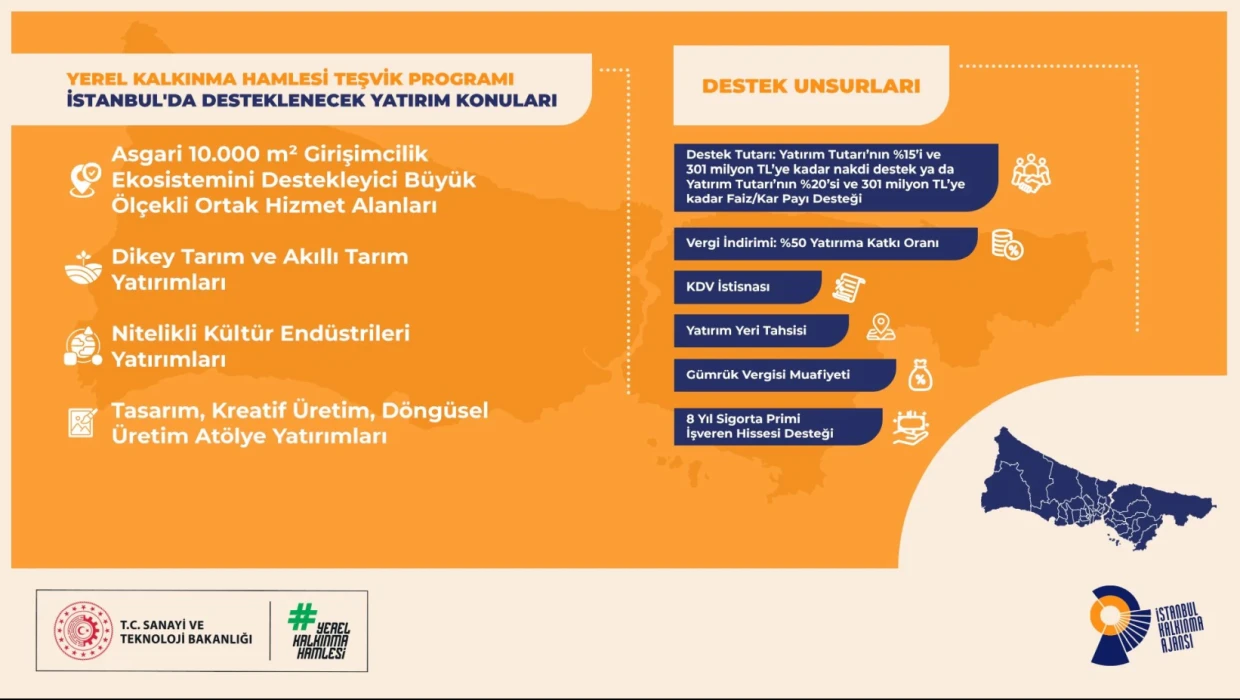 Yerel kalkınma hamlesiyle 4 alanda yatırıma teşvik