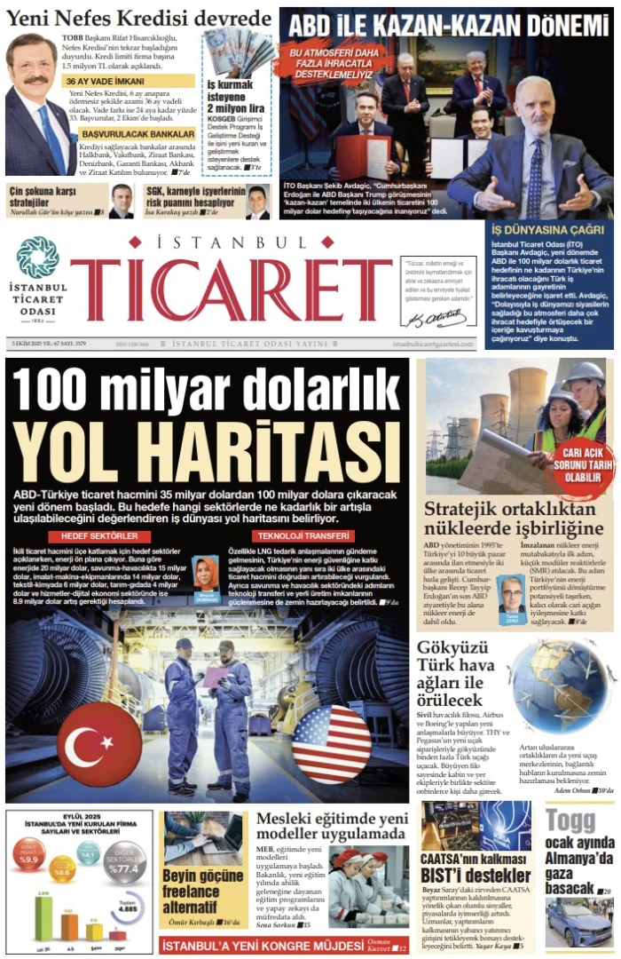 İstanbul Ticaret Gazetesi'nin 3379. sayısı yayımlandı!