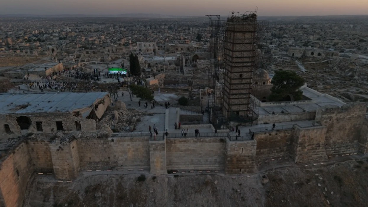 Restorasyonu tamamlanan Halep Kalesi ziyarete açıldı