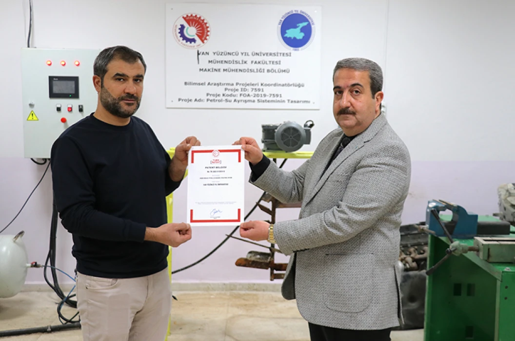 Petrol-su karışımını düşük enerjiyle ayrıştıran sistemin patenti alındı