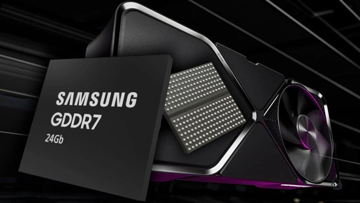 Samsung, 24 GB GDDR7 bellek yongalarının seri üretimine başladı
