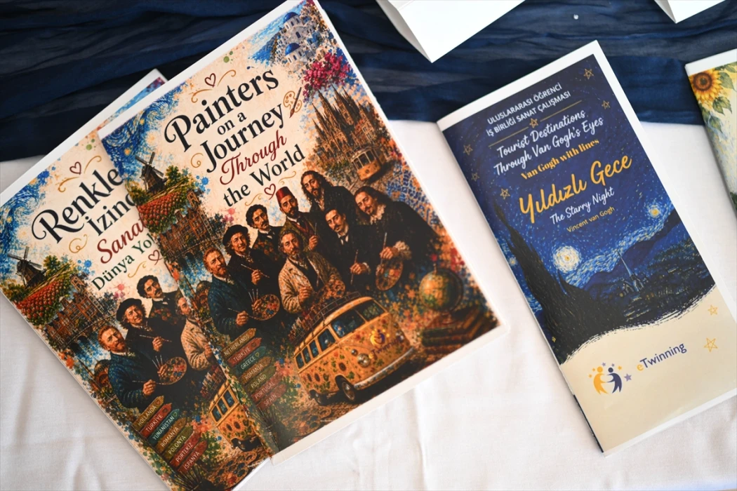 Lise öğrencileri Van Gogh'u "Türkiye ve Avrupa turu"na çıkardı
