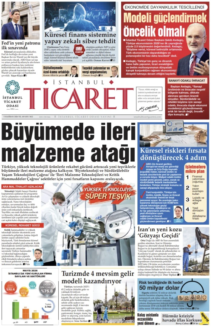 İstanbul Ticaret Gazetesi'nin 3412. sayısı yayımlandı!