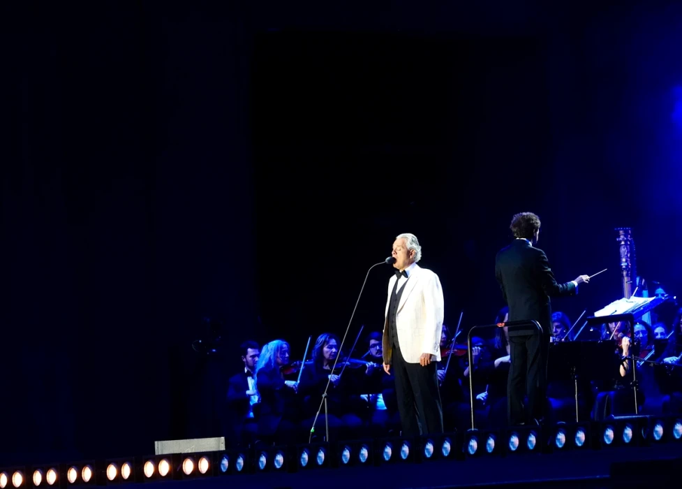 Dünyaca ünlü İtalyan tenor Andrea Bocelli, İstanbul'da konser verdi