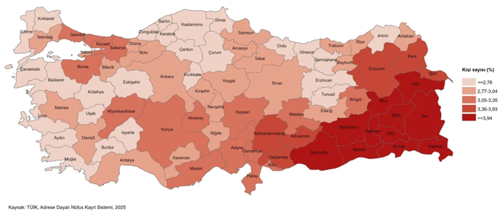 Türkiye'de hanehalkı küçülüyor: TÜİK’ten Milli Aile Haftası’na özel bülten