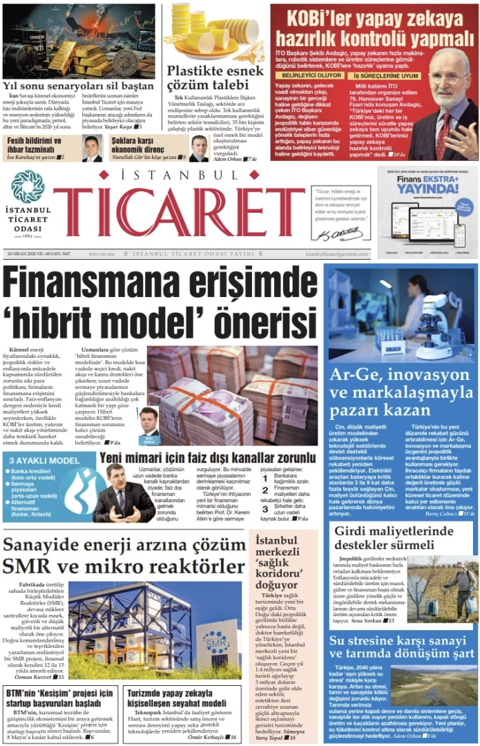 İstanbul Ticaret Gazetesi'nin 3407. sayısı yayımlandı!