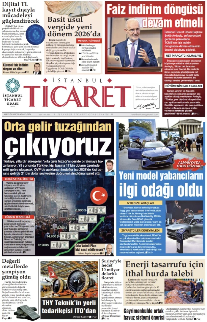 İstanbul Ticaret Gazetesi'nin 3376. sayısı yayımlandı!