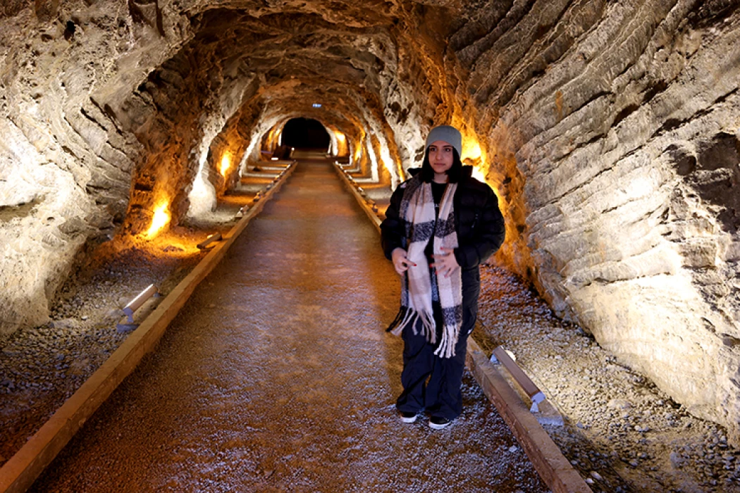 Iğdır'daki Tuz Terapi Merkezi kış aylarında da turistleri ağırlıyor