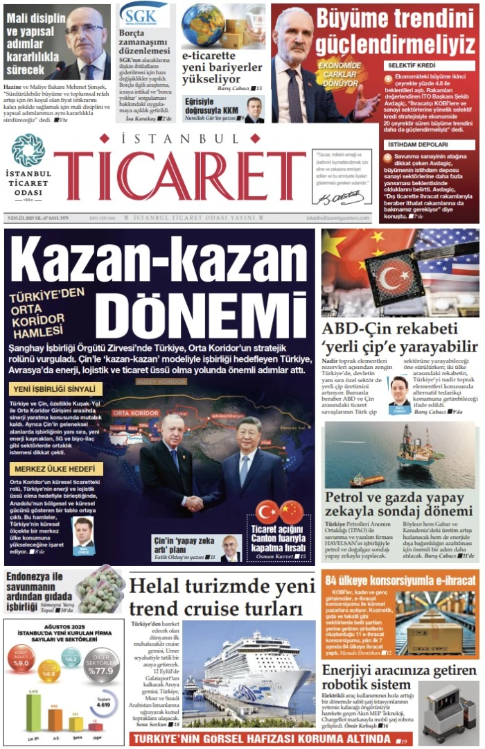 İstanbul Ticaret Gazetesi'nin 3375. sayısı yayımlandı!